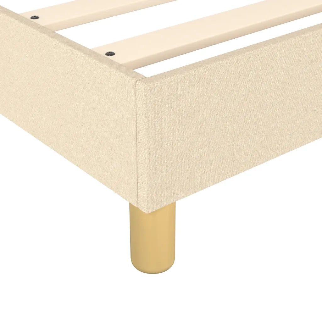 Struttura Letto a Rete a Molle Crema 90x200 cm in Tessuto 3120934