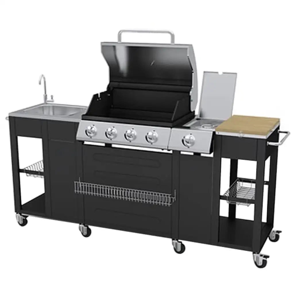 Barbecue da Cucina per Esterni Montana 4 Fornelli   cod mxl 7051