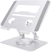 Sostegno per tablet 360° rotante - regolabile - pieghevole - in lega di alluminio - adatto per tablet da 5,8 a 12,9 pollici - ideale per videochiamate - supporto per tablet