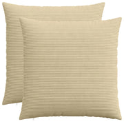 Federa 2 pcs HEERLEN Verde Grigio 55 x 55 cm corduroy 912291