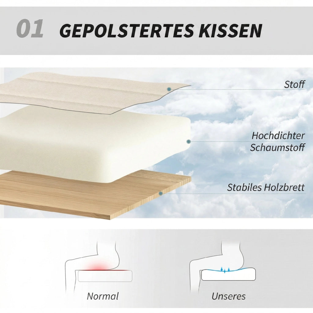 Sedia da Ufficio Regolabile con Rivestimento Tessile e Schienale ¨C Zephmum ¨C Cremewei?