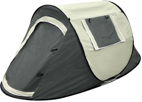 Tenda da Campeggio Pop-up Impermeabile per 1 Persona - 218 x 105 x 91 cm - Due Porte - Assemblaggio Rapido