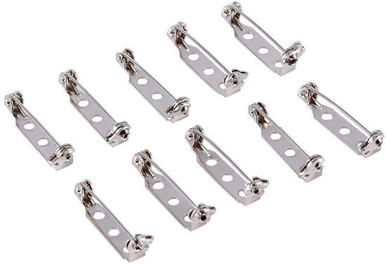 Punti di sicurezza con copertura - Punti di sicurezza grandi - Punti di sicurezza piccoli - Punti di sicurezza per bambini - 50 pezzi - Acciaio 25mm - Spillo di sicurezza
