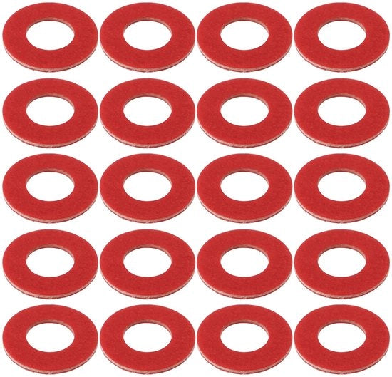 Raccordi a goccia 20 pezzi - Compatibile con Tohatsu 2,5 HP/6 HP - Lekprevenzione - Sostituzione OEM 332-60006-0 - Design pronto al mare - Dimensioni 8 x 16 x 1,2 mm - Afdichtringen diventano Gasket di drenaggio