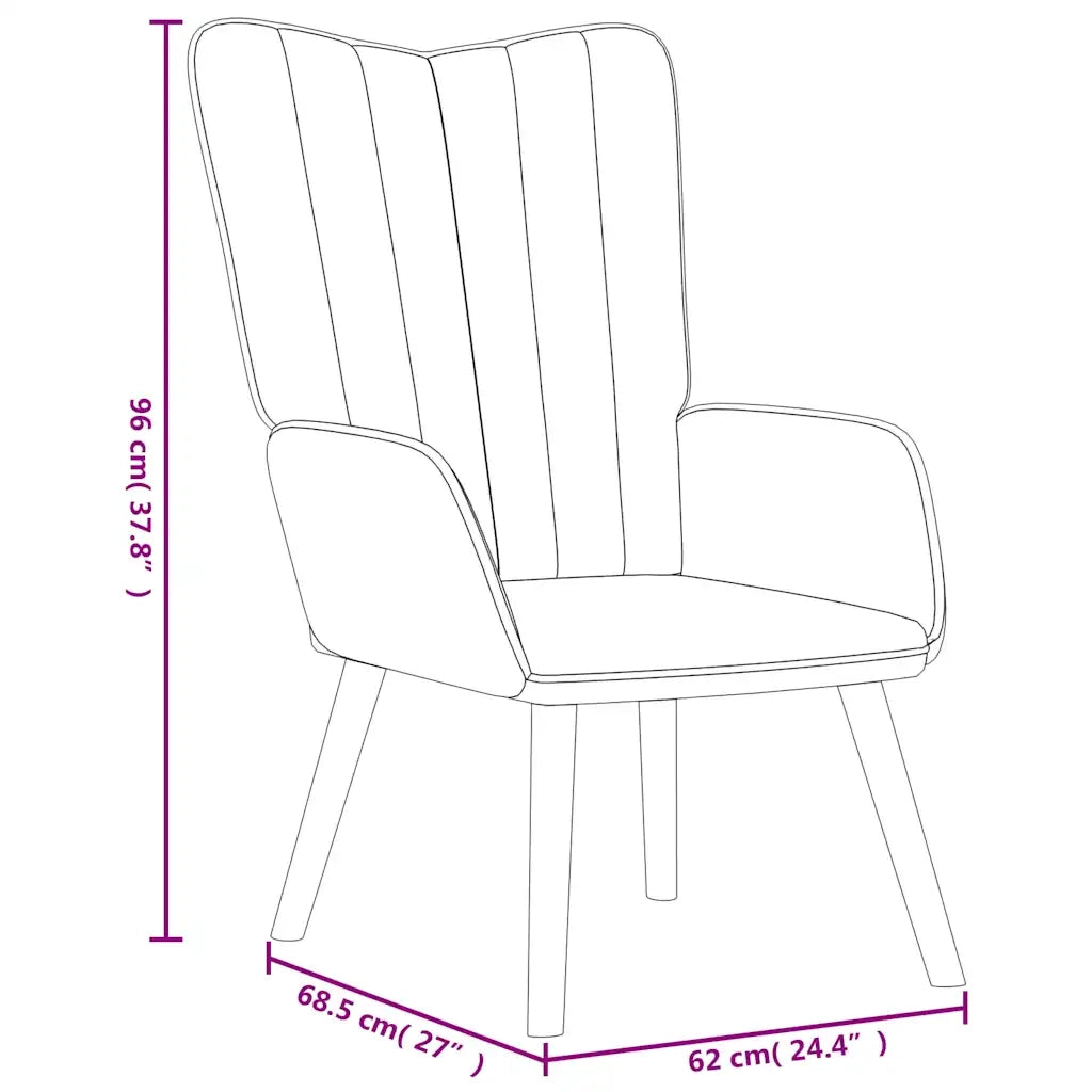 Divano Sedia-Poltrona Relax Grigio Chiaro in Velluto 496047