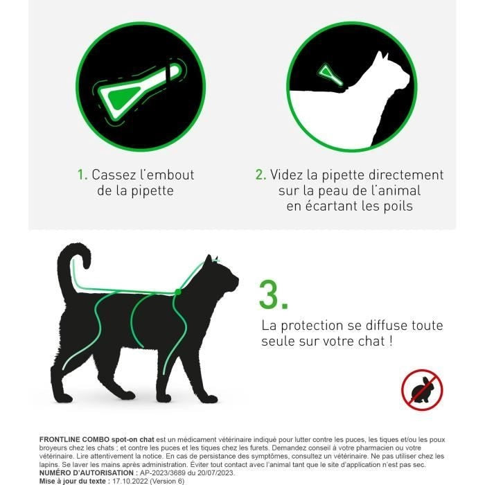 FRONTLINE Combo Cat - 3 pipette