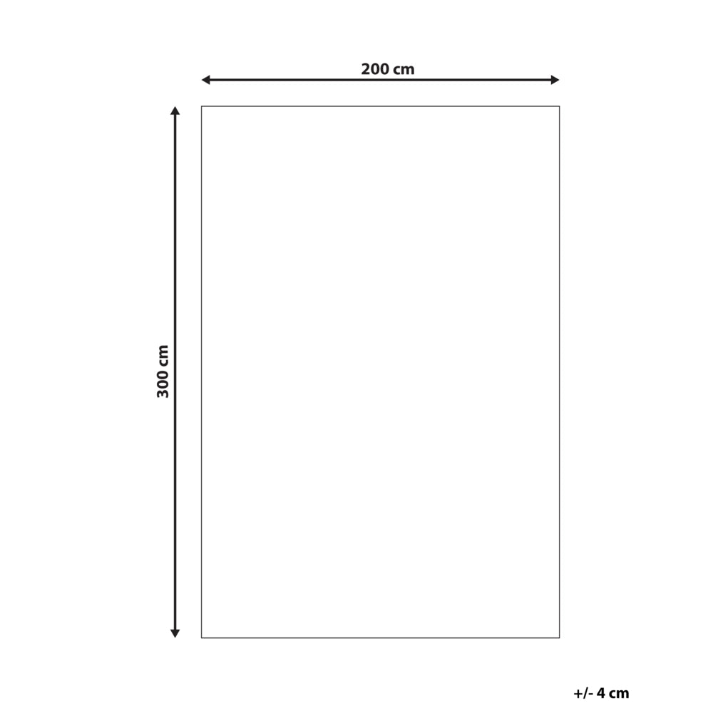 Tappeto tessuto beige chiaro 200 x 300 cm Moderno motivo foglie Soggiorno Camera da letto Per riscaldamento a pavimento Fondo antiscivolo A pelo corto