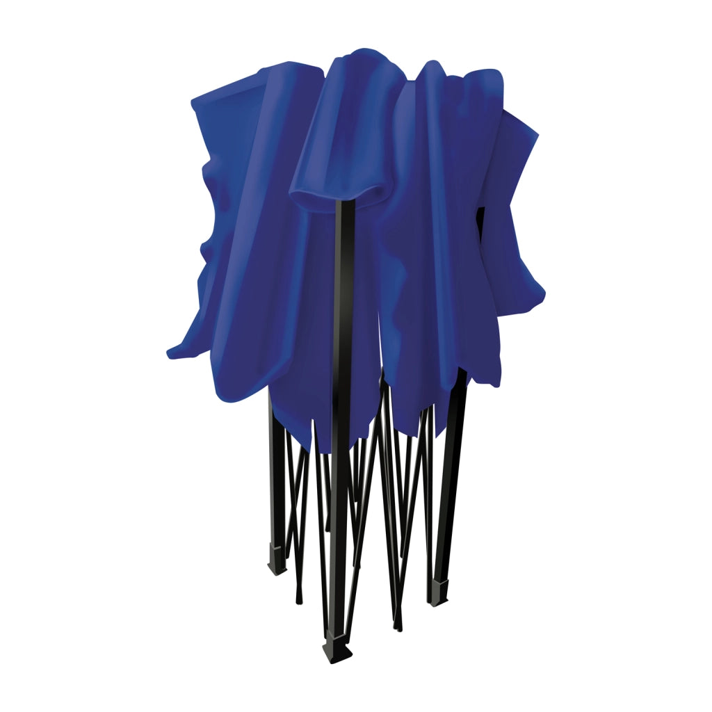 Tenda / Gazebo Per Giardino 3X3 Impermeabile Tendone Pieghevole Per Fiere E Mercati Colore Blu