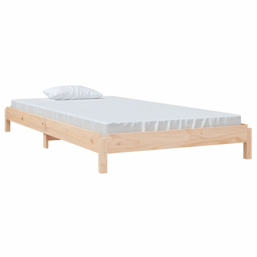 Letto Impilabile 100x200cm in Legno Massello di Pino 820387