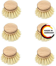 Set di pennelli per la pulizia di piatti in legno di betulla, fibre naturali FSC