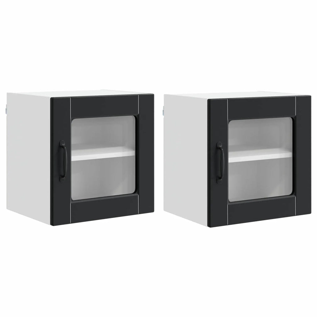 Pannello lavastoviglie con porta 2 pcs Nero 40 x 31 x 40 cm 885188