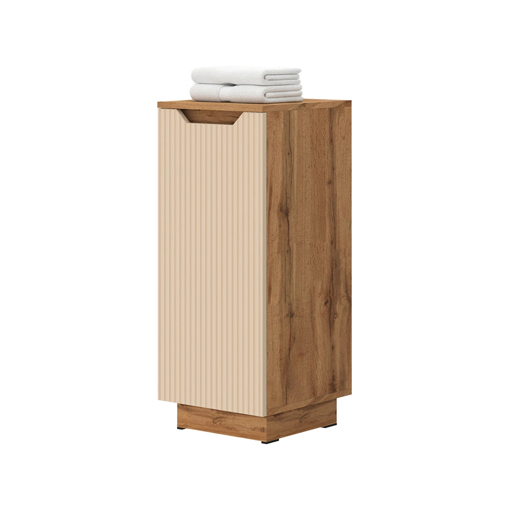 Vicco mobiletto bagno Rovere/cashmere a righe 33.4 x 81.9 cm