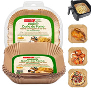 CONTENITORE CARTA FORNO 16X16X4,5 CM FORMA QUADRATA