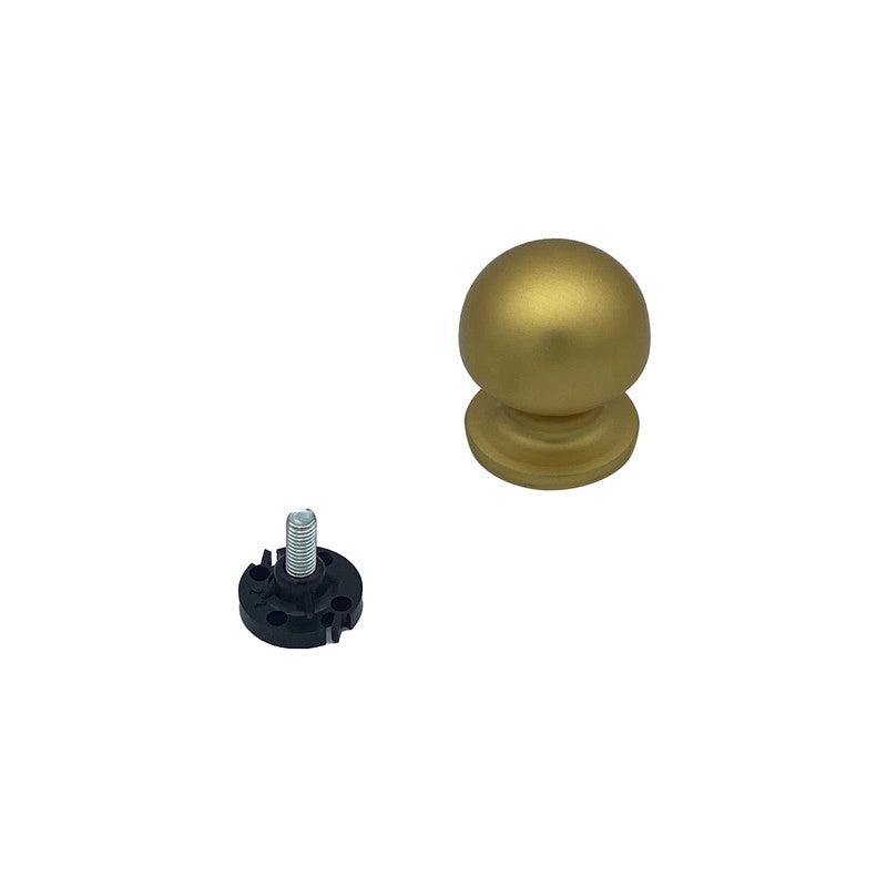 Pomolo fisso per porta SAGUATTI 169/50FB in alluminio oro satinato