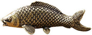 Figura di pesce da ufficio in metallo con Arowana, simbolo di prosperità e fortuna, decorazione per casa e ufficio, scultura ornamentale per il bureau, regalo di successo.