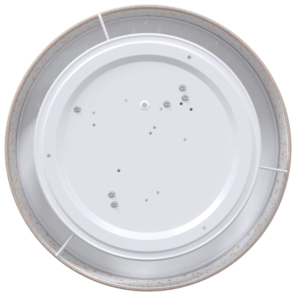 Lampade da soffitto con paralume stellato Tortora Ã˜ 38 cm Tessuto E27