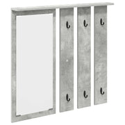 Appendiabiti a muro con specchio Grigio cemento 84 x 10 x 80 cm CFW2594461