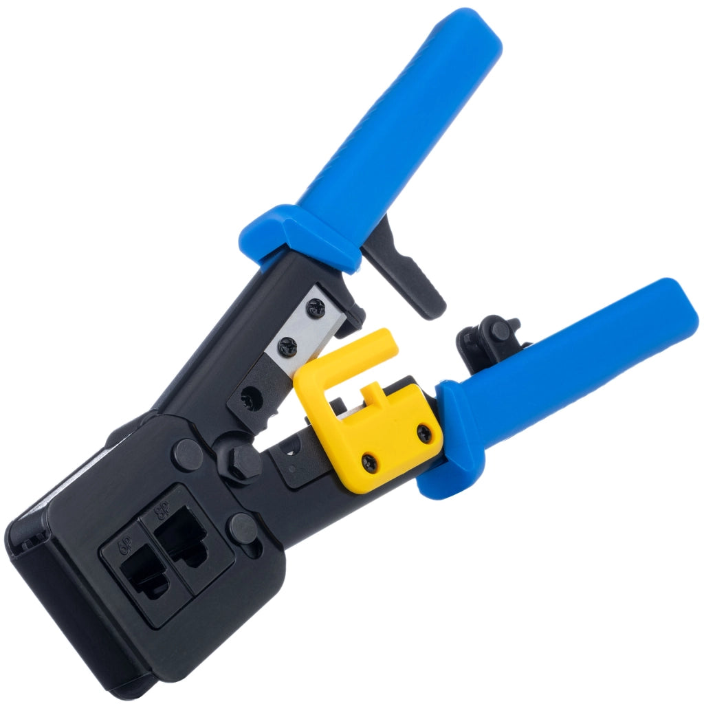 Zaciskatrice Passante per RJ45/RJ12/RJ11 – Rosfix | Design Ergonomico, Materiale ABS, Lunghezza 240 mm