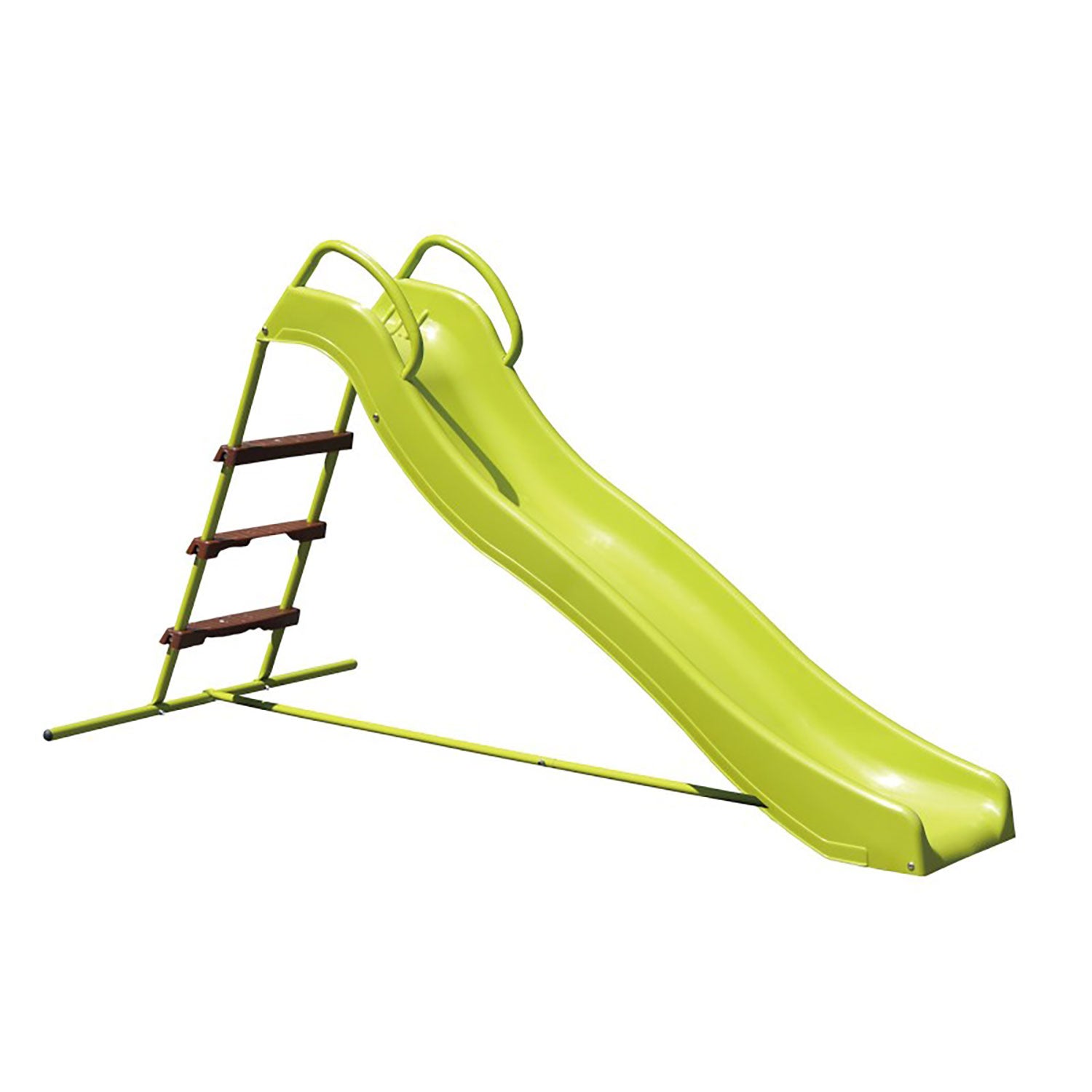 Scivolo da Giardino per Bambini 95x185x105 cm in Acciaio Verde
