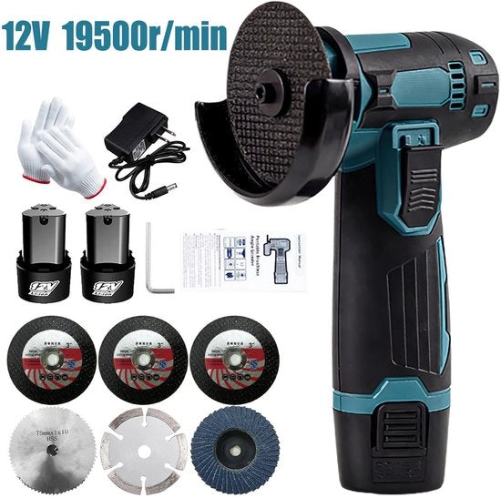 Mini Sghigliatore - 19.500 giri/min - 12V - Senza fili - Batteria Lithio