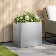 Vaso da giardino Argento 35 x 35 x 35 cm Acciaio Inox 8004960