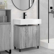 Mobiletto da bagno Sonoma grigio 60 x 35 x 60 cm