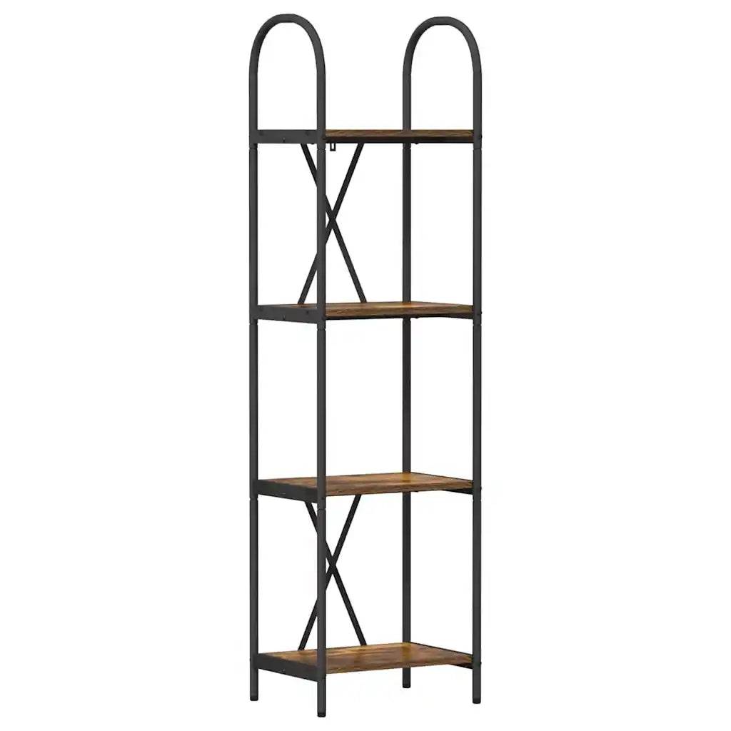 Libreria Rovere fumé 40 x 30 x 146 cm Legno multistrato