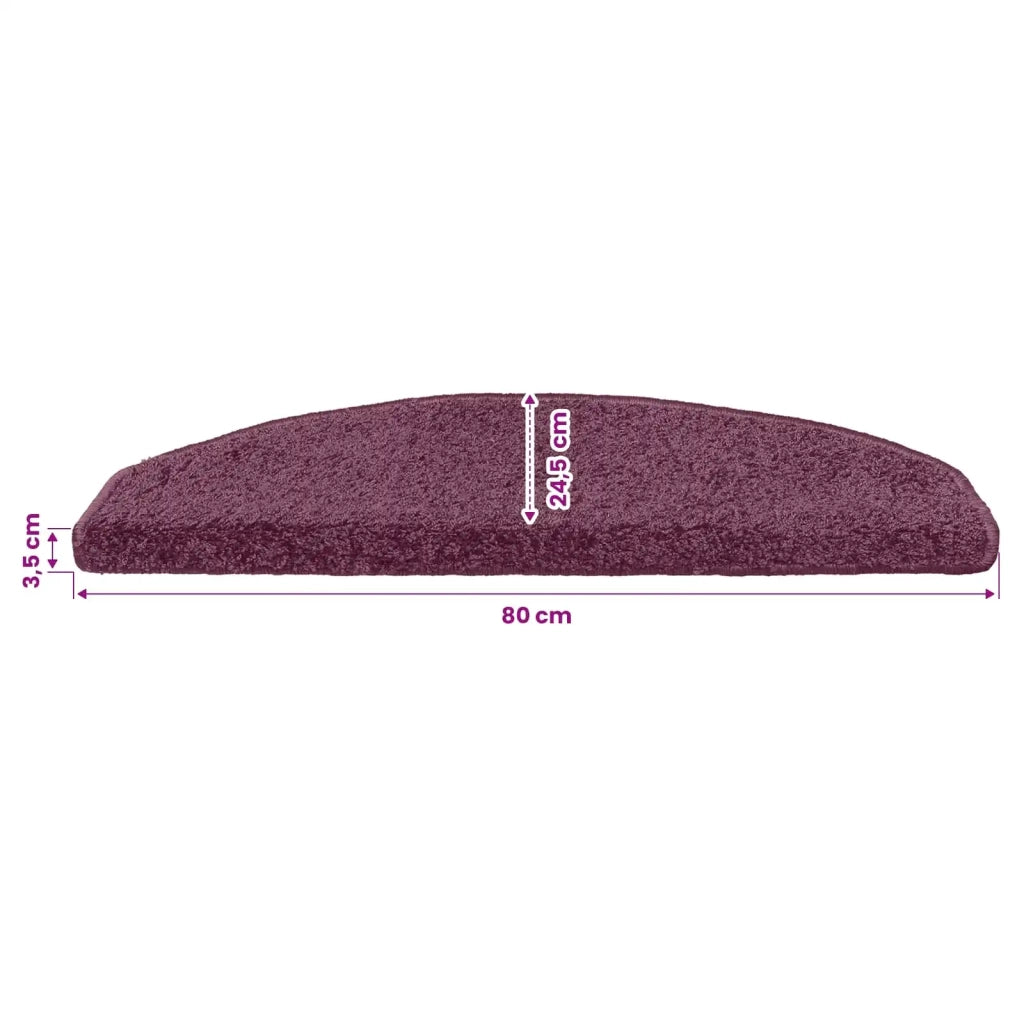 Tappetini per scale autoadesivi 15 pcs Viola scuro 42038663
