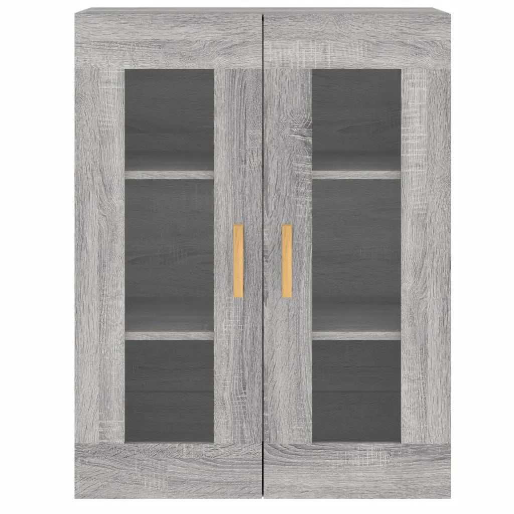 Armadietti a Parete 2 pz Grigio Sonoma in Legno Multistrato 3197903