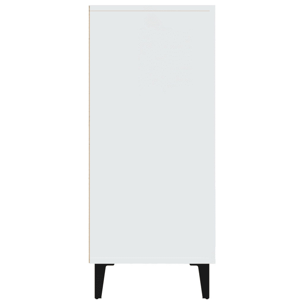 Credenza Bianca 90x34x80 cm in Legno Multistrato cod mxl 13991