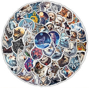 Sticker Animali Acquasantità - 50 Pezzi - Thema Animale per Scrapbooking e Attività Creativa