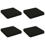 Cuscini per Sedia in 4 Pezzi VUGHT 4 pcs 100% Poliestere Nero 946216