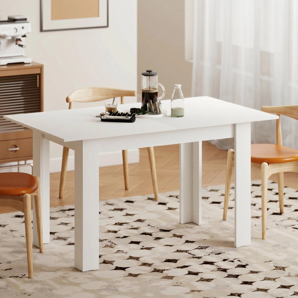 Tavolo da pranzo allungabile ¨C Zephmum ¨C Bianco 140x80-180x80
