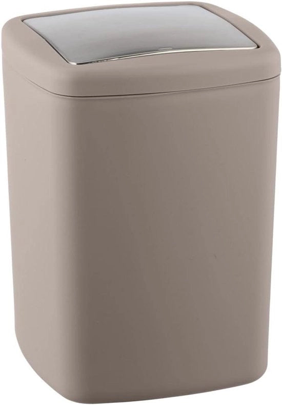 Cassetta di stoccaggio con coperchio - Assolutamente resistente - Capacità: 85 litri - Colorazione taupe