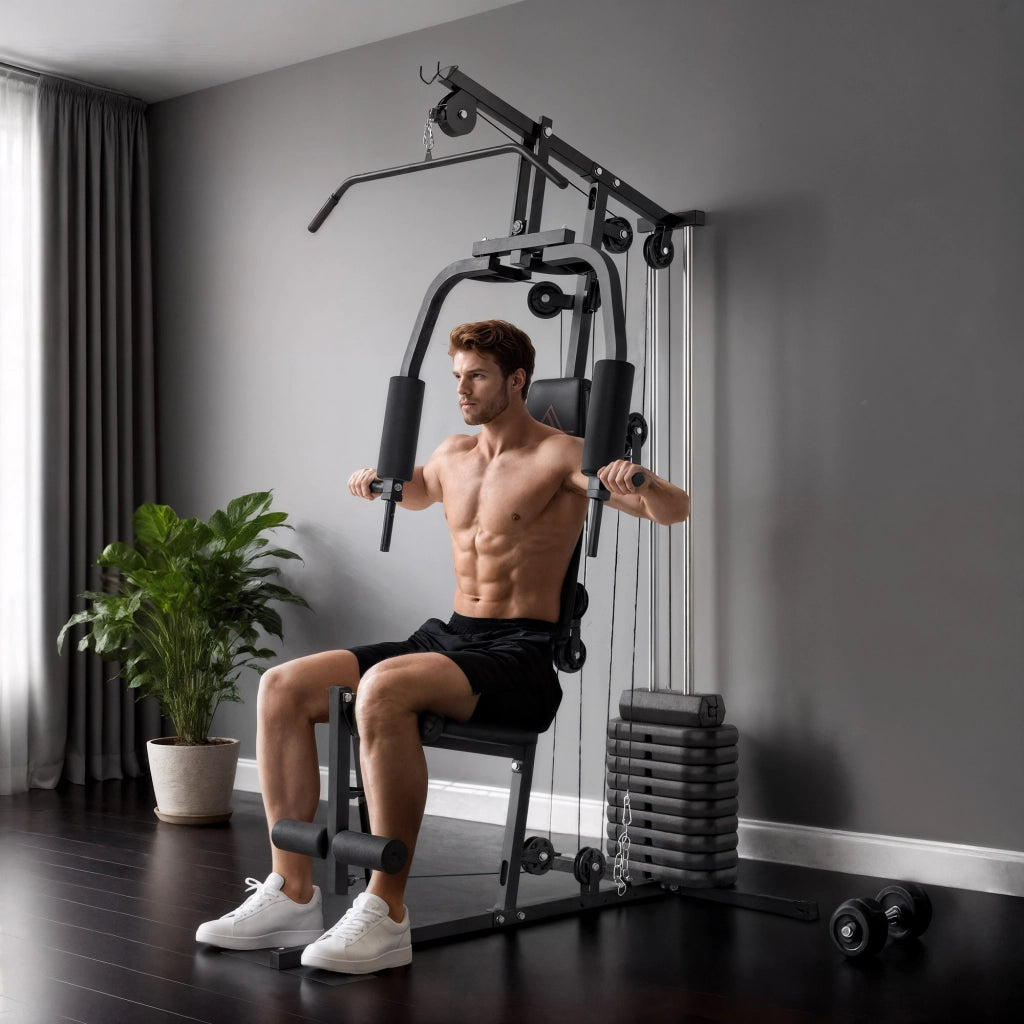 Attrezzo Fitness Multifunzione con Pesi ¨C zephmum ¨C 200x135x103 cm