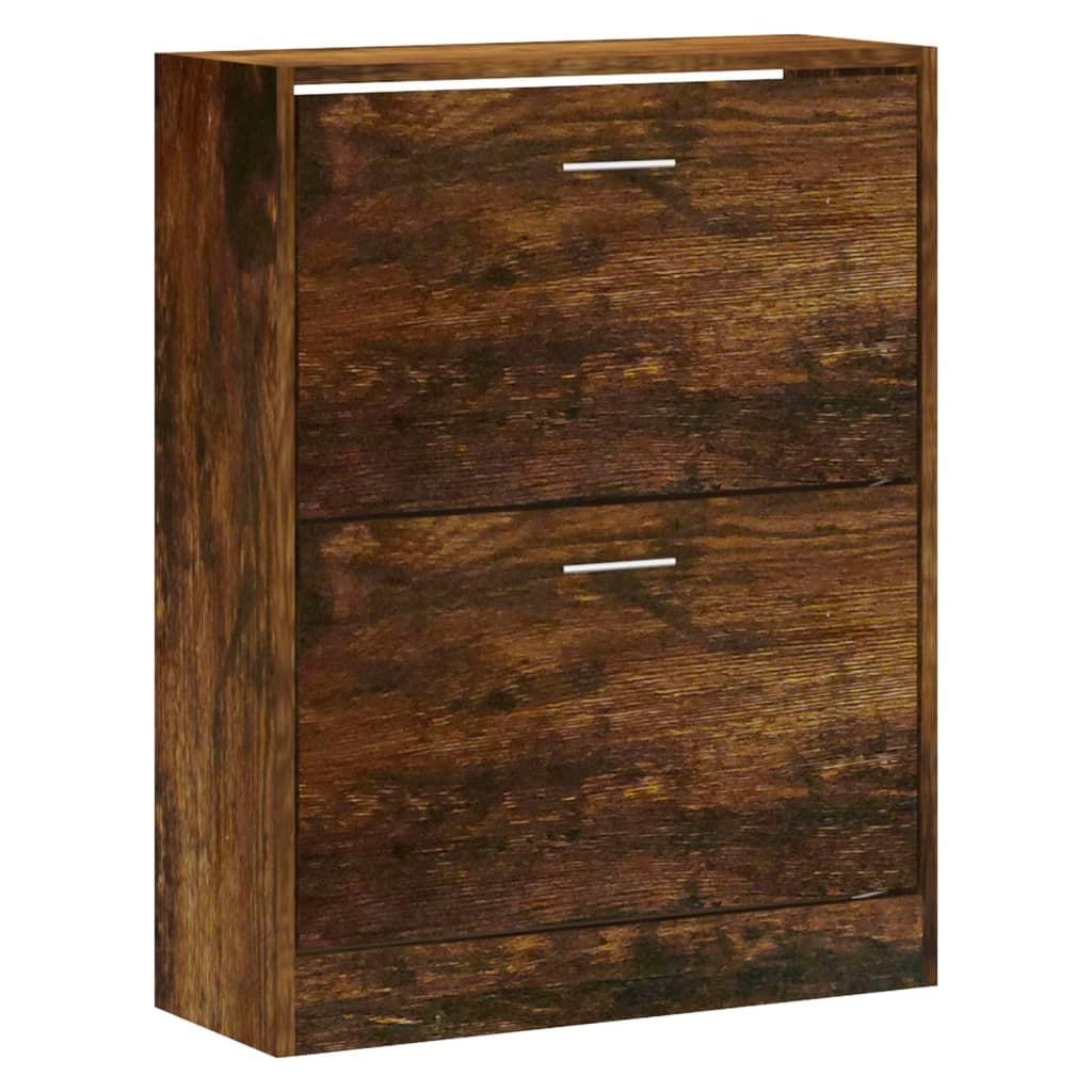 Scarpiera mobiletto portascarpe mobile per ingresso/corridoio/soggiorno 63 x 24 x 81 cm legno ingegnerizzato marrone 02_0021579