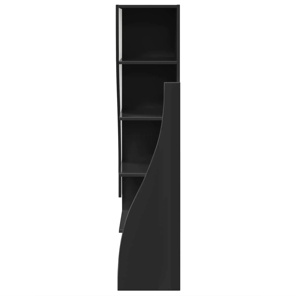 Mobile angolare 32x32x140cm Legno ingegnerizzato Nero 889876