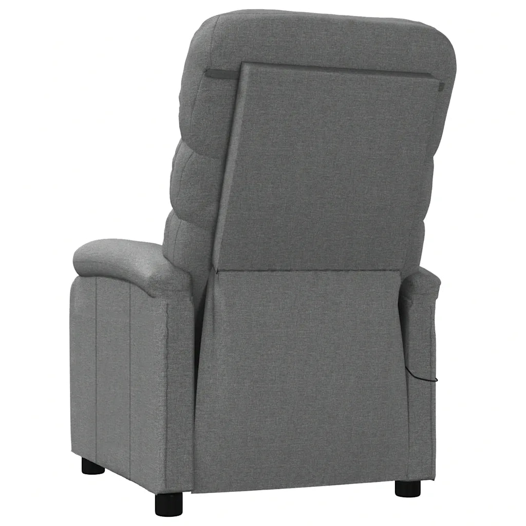 Poltrona Massaggiante Grigio Scuro in Tessuto 321227
