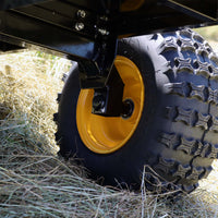 Rimorchio ribaltabile per trattorino 450kg 210x120x70 cm, con laterali rimovibili