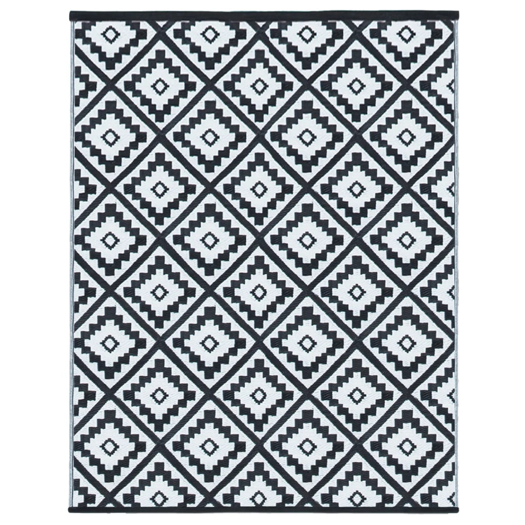 IDMarket - Tappeto per esterni BAHAMAS nero 180 x 280 CM