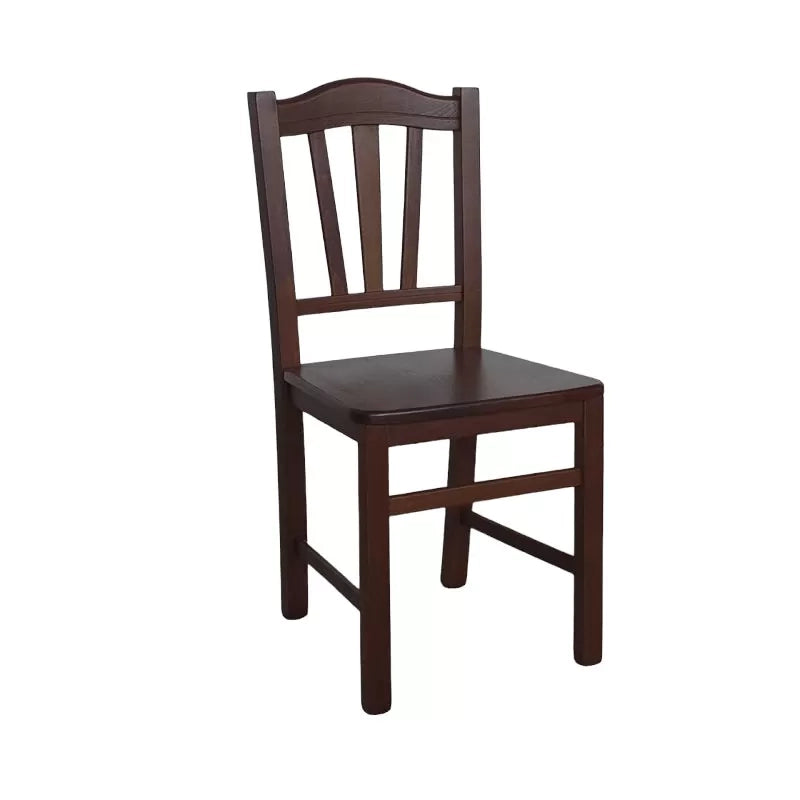 Set 2 sedie gendarme legno/noce seduta legno (591) - Mobili 2G