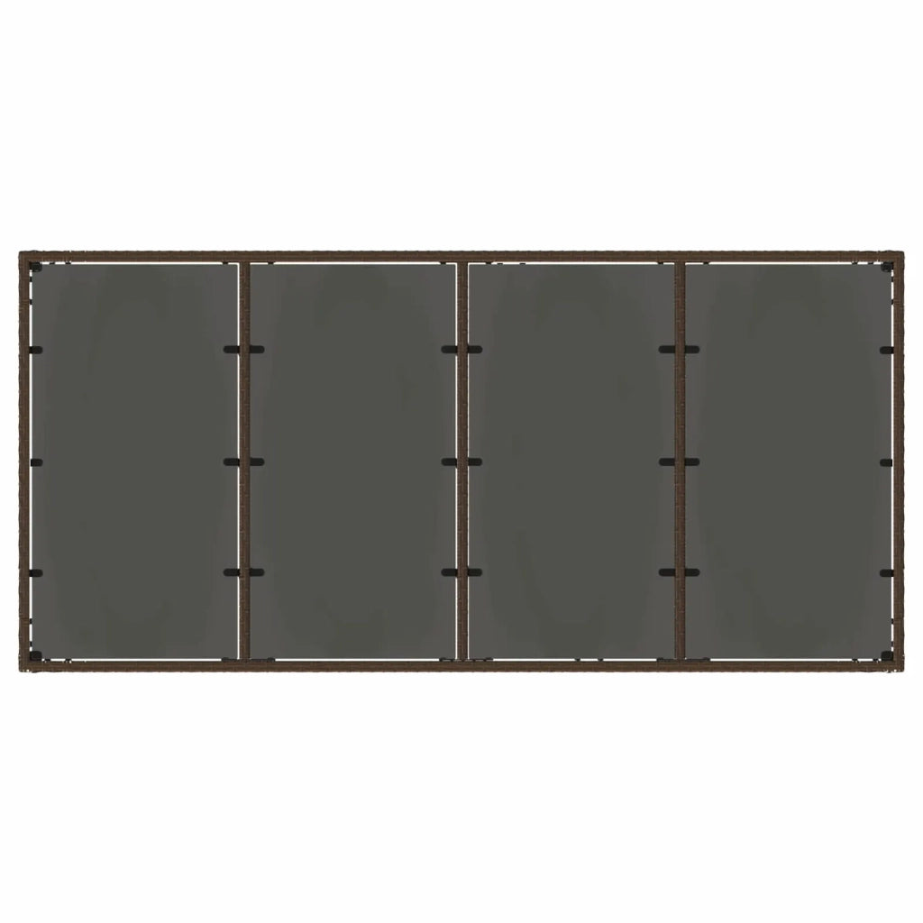 Set da pranzo per esterni 7 pz polyrattan 3422320