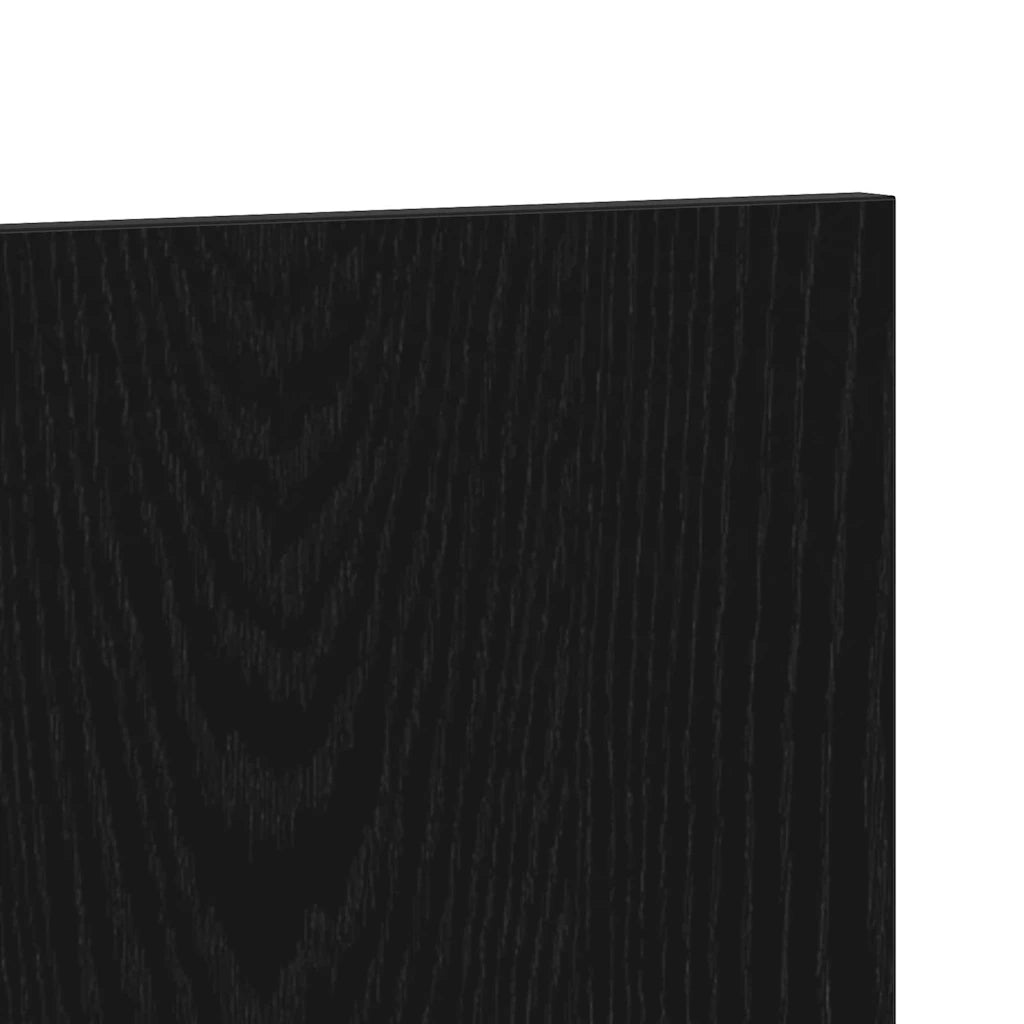 Testiera del letto Rovere Nero Legno ingegnerizzato 863158