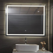 Specchio bagno con illuminazione a led - 100x70 - regolabile - funzione di memoria - condensazione zero