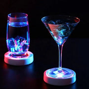 Onderzetters LED USB per bicchieri, cocktail, birra, bevande, bottiglie di vino, feste, bar e club (illuminazione a colori multipla)