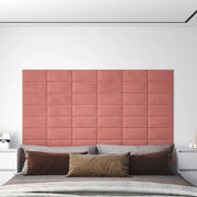 Testiera da Parete 12 pcs Rosa Velluto