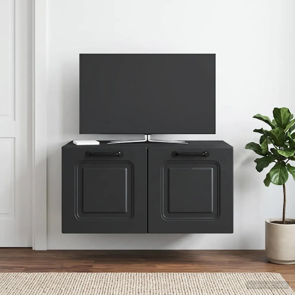 Mobile Porta TV da Muro Nero 59,5 x 41 x 30 cm 899356