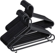30 hanger per capo in plastica resistente per adulti - hanger spaziale per pantaloni e camicie - 37 cm x 205 cm
