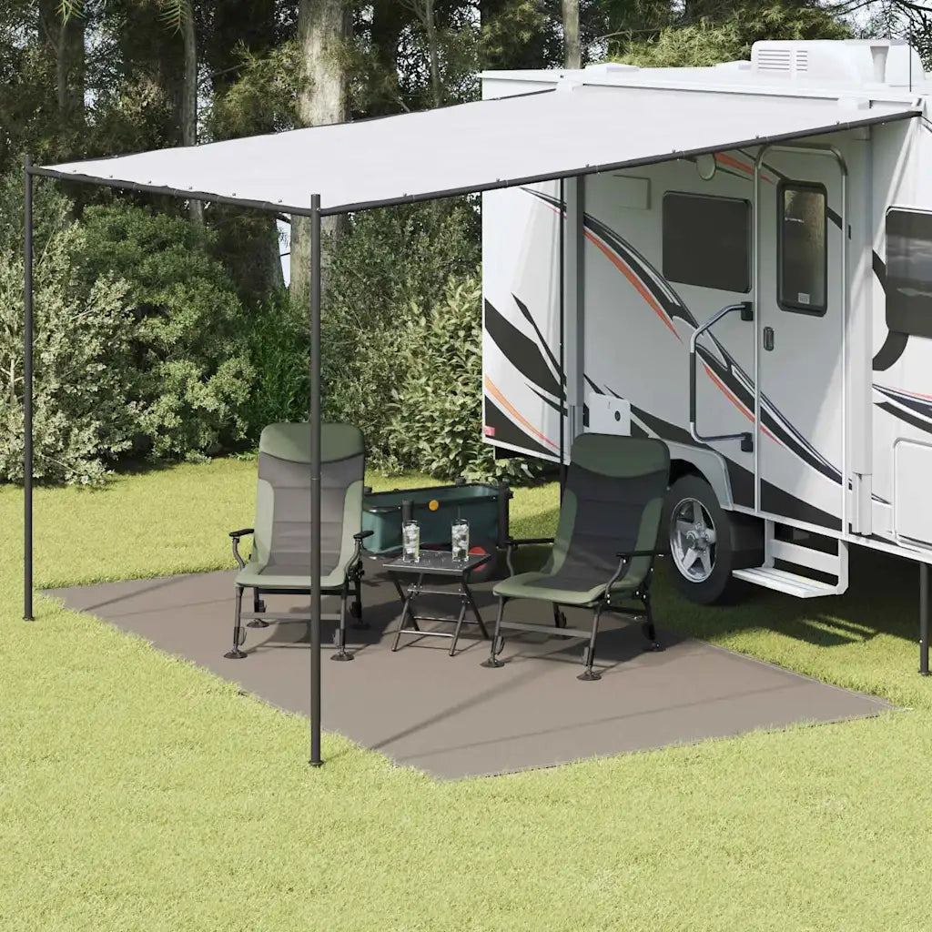 Tappeto da Tenda Grigio chiaro 500 x 400 cm Polietilene 42000193