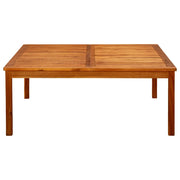 Tavolino da Giardino 110x110x45 cm in Legno Massello di Acacia 316397